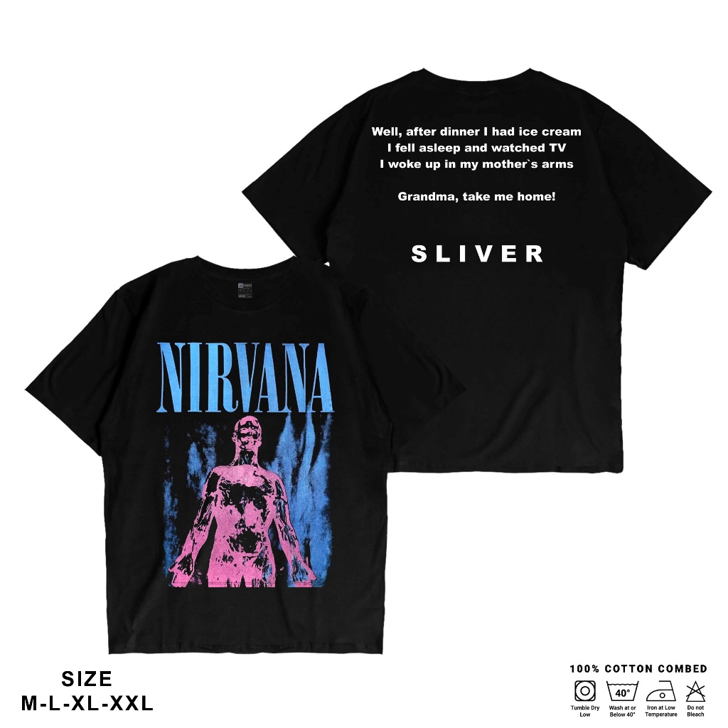 Devvogue T-shirt Nirvana Sliver Kaos Band