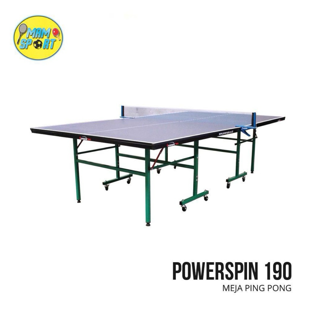Meja Pingpong Tenis Meja POWERSPIN 190 15MM Original Import