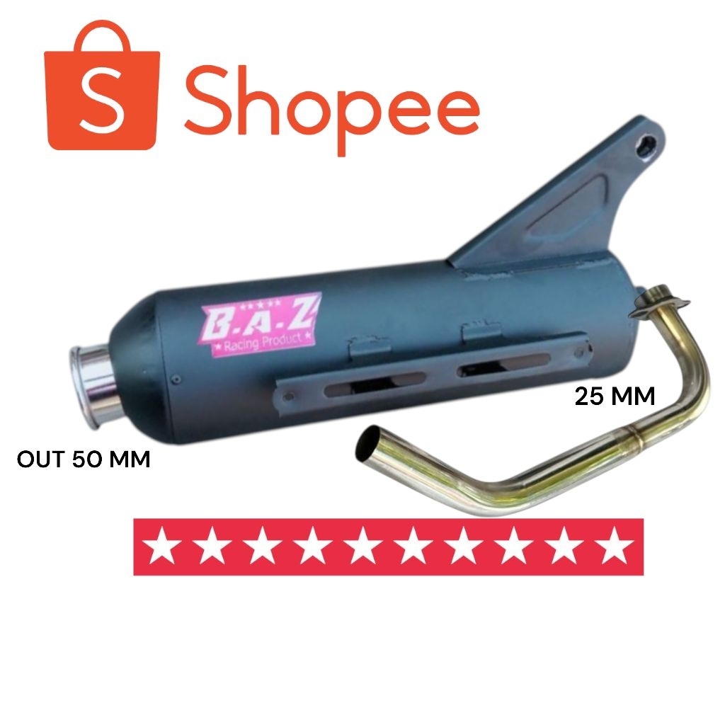 KNALPOT BAS MONCONG KINOCHI STANDAR RACING BEAT MIO SPORTY