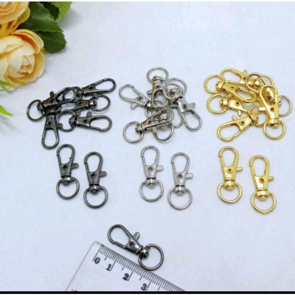 12 pcs Kait Tas Pengait Tas 3cm Pengait Cantolan Tas Pengait Tas 2cm