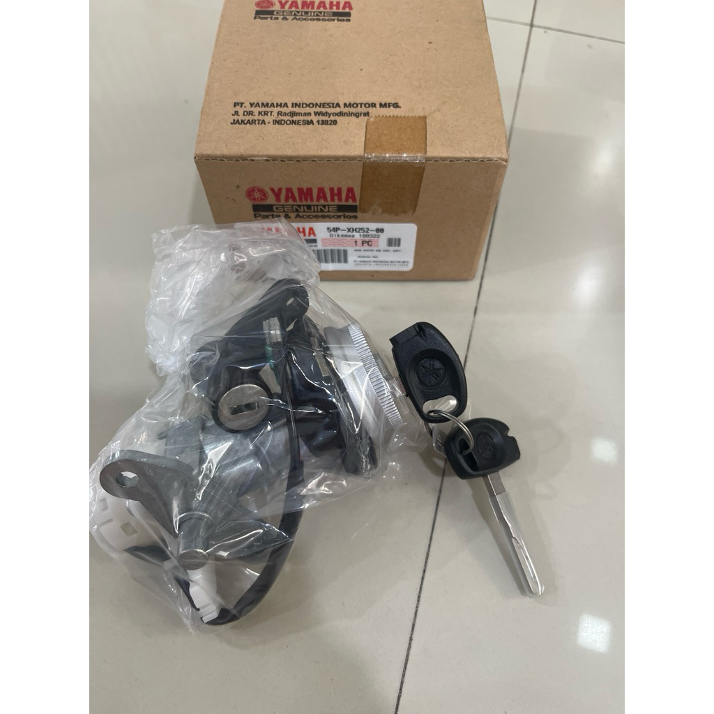 KUNCI KONTAK SET 54P-XH252-00 MOTOR YAMAHA MIO J MIO GT gembok key set ORISINIL YGP ASLI KONCI