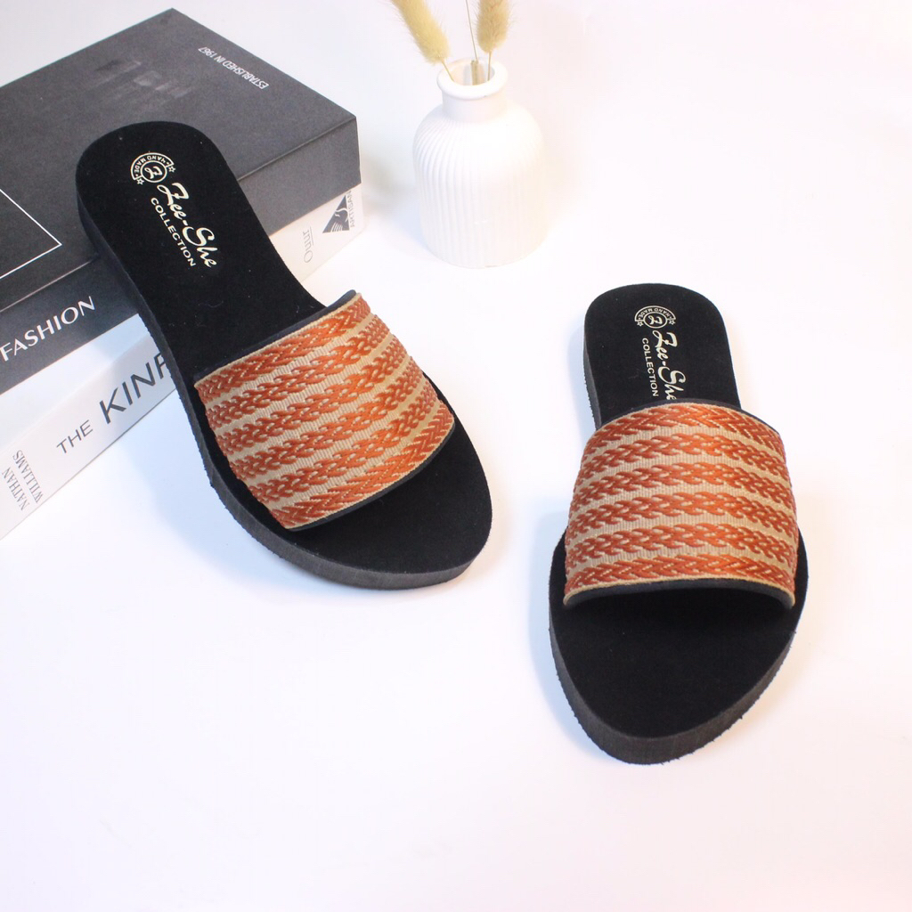 ZeeShe collection sandal tali rajut BRS Sandal selop sandal slop sandal wanita dewasa sandal tali ra