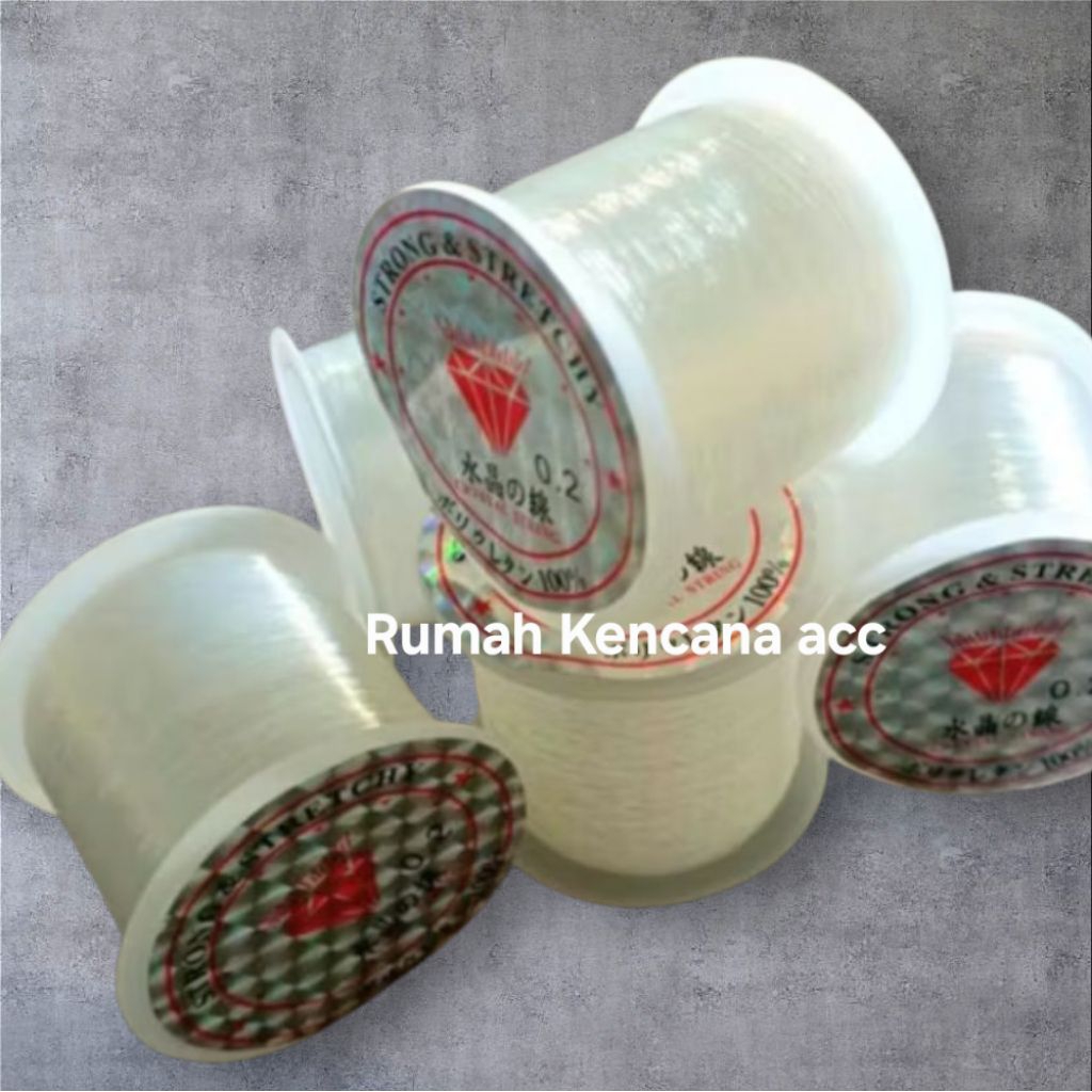 Benang Tranparan/Benang 0,2 mm 1 Roll