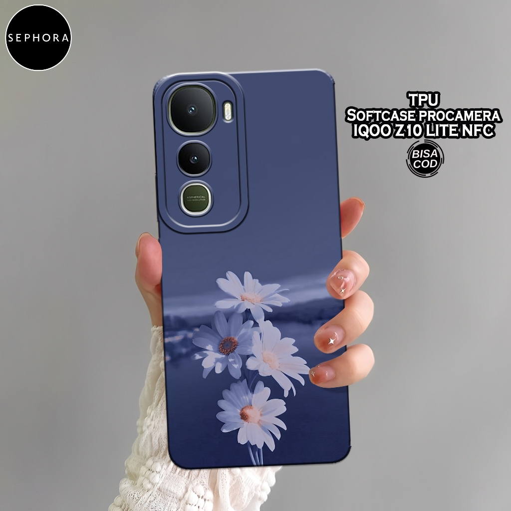 Case VIVO iQOO Z10 LITE NFC Terbaru - Fashion Case Bunga - Softcase VIVO iQOO Z10 LITE NFC - Case Pr