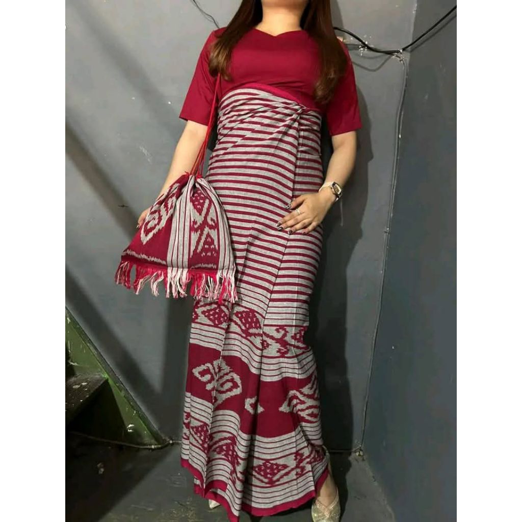 SARUNG TENUN FREE TAS SEPUK KAIN TENUN BLANGKET KAIN TENUN TROSO KAIN TENUN JEPARA MOTIF NTT