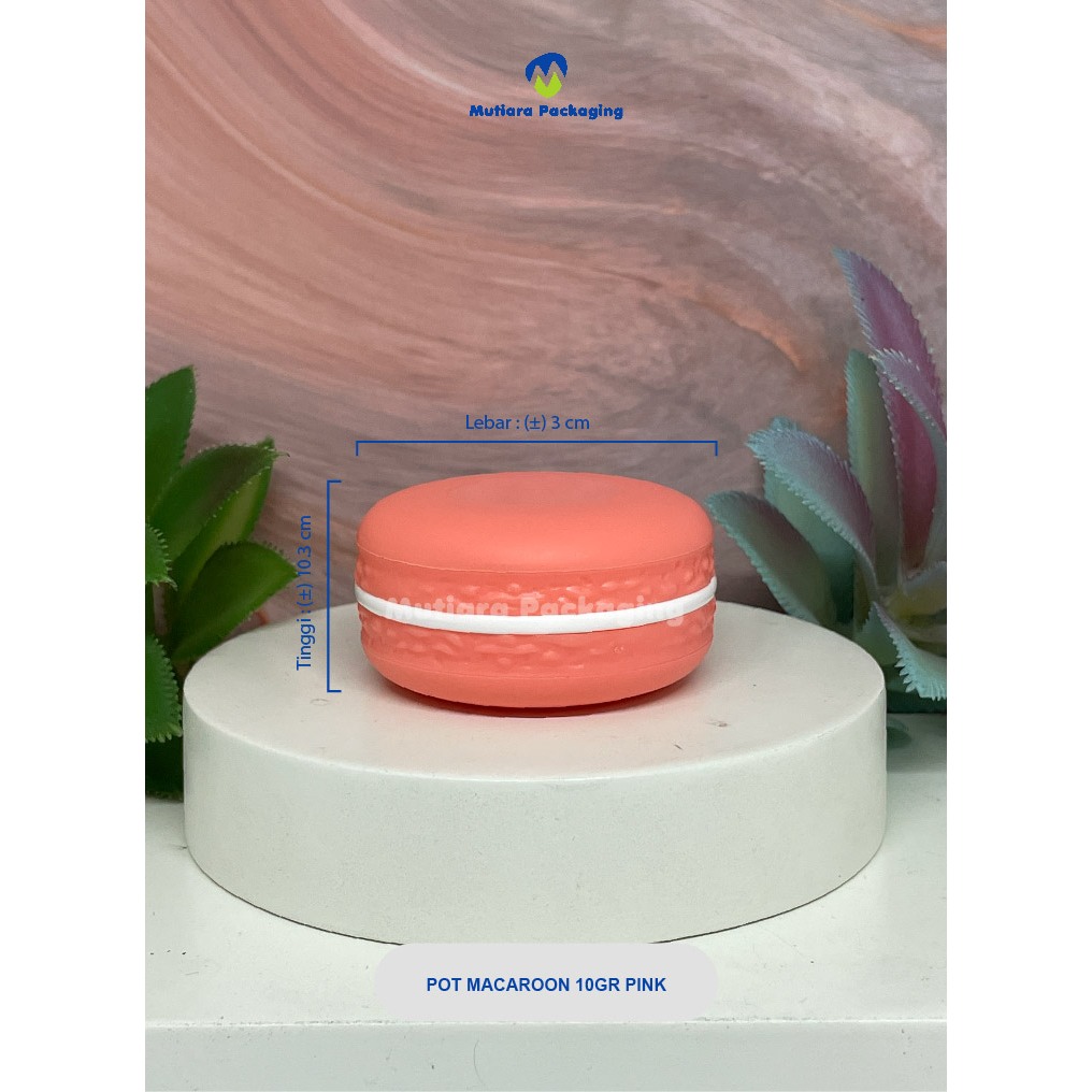 Pot Macaron 10gr Pink - Jar Macaron - Jar unik - Jar Lucu 10gr - Pot 10gr Pink