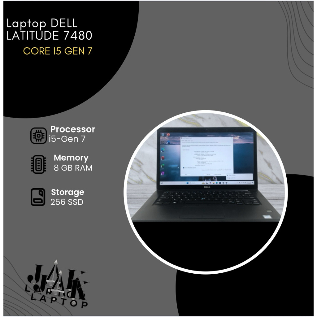 Dell Latitude 7480 | Touchscreen | Core i5 gen7 | 14inch | 8/256GB
