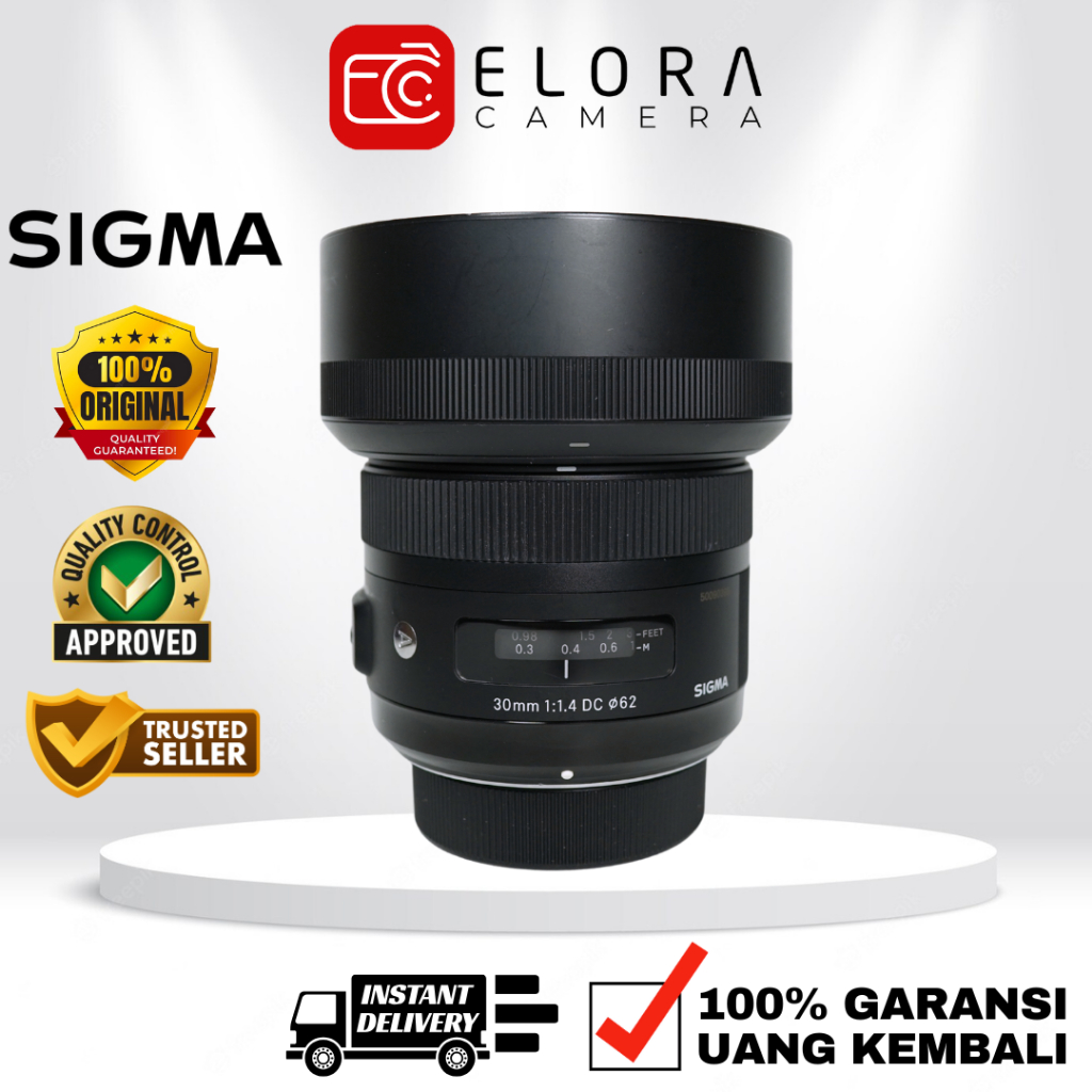 Sigma Art 30mm F1.4 DC For Nikon / Lensa Sigma 30 mm F 1.4 DC Art For Nikon