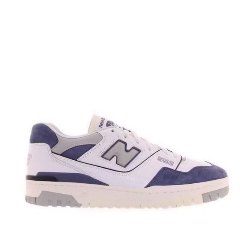 New Balance 550 Men's Sneakers Shoes - White with Navy