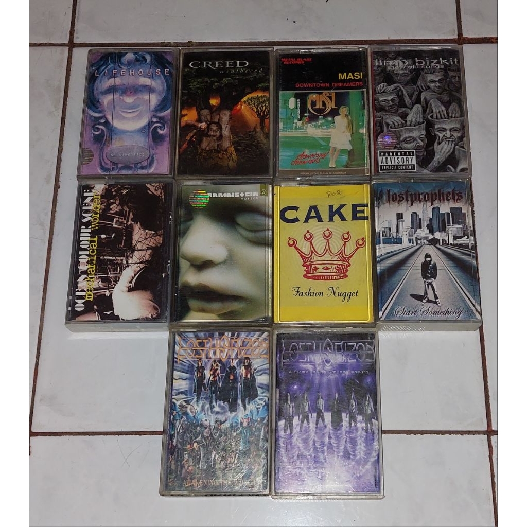 kaset LIFEHOUSE-No Name Face (2) / CREED-Weathered / MASI-Downtown Dreamers / LIMP BIZKIT-New Old So