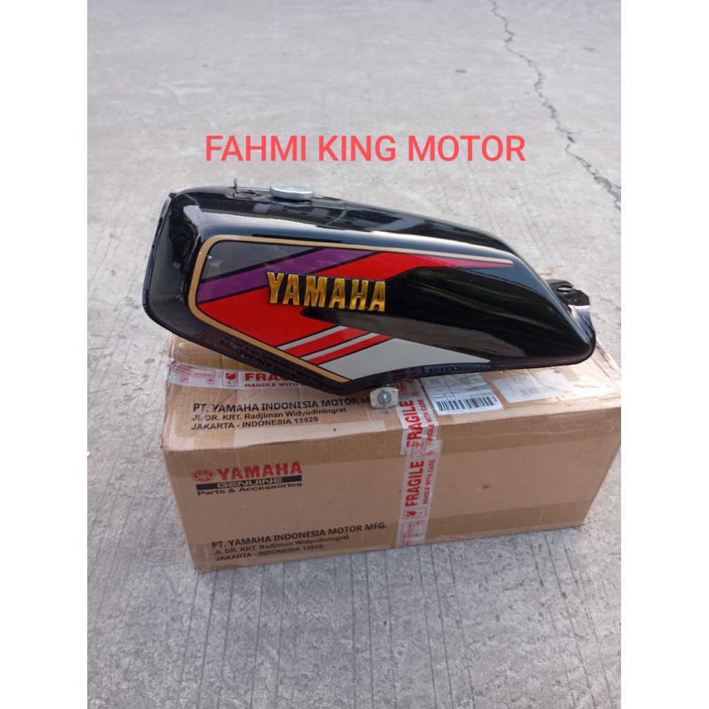 TANGKI TENGKI RXKING RX KING COBRA ORIGINAL YGP GRES BARU STRIPING MERAH 1994 KOMPLIT