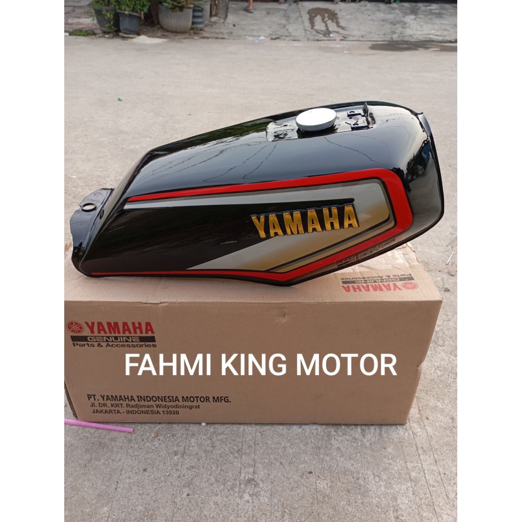 TANGKI TENGKI RXKING RX KING COBRA ORIGINAL YGP GRES BARU 1993 STRIPING MERAH GOLD