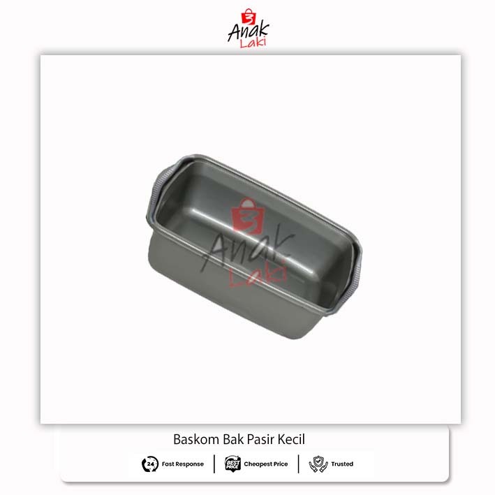 Bak Baskom Segi/Bak Tahu/Bak Pasir/Hidroponik/Kucing Plastik ukuran kecil warna silver