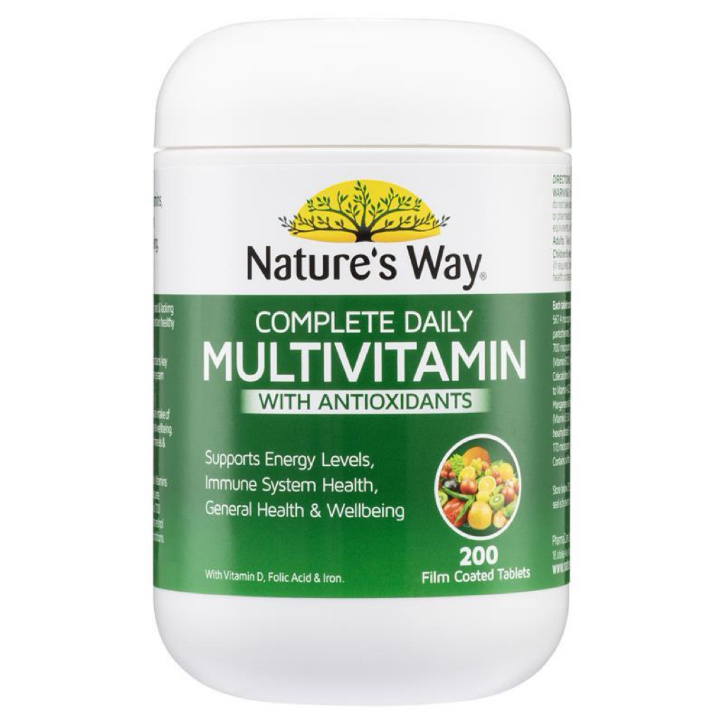 Natures Way Complete Daily Multivitamin 200 / 250 Tablets / Nature / Nature’s Way