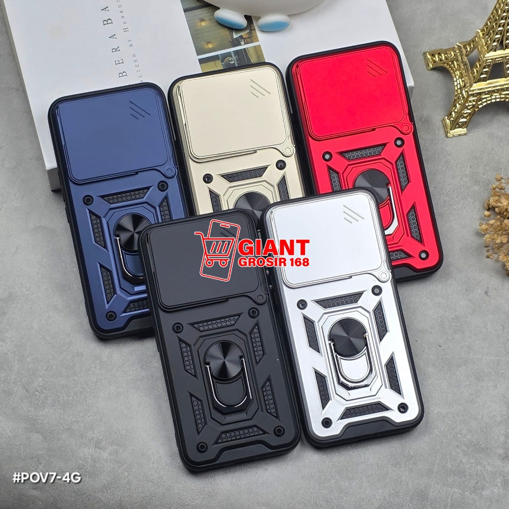 Tecno Pova 7 4G Tecno Pova 7 Pro Tecno Pova 7 Ultra Case Robot slide Protect Kamera Case Tecno Pova 