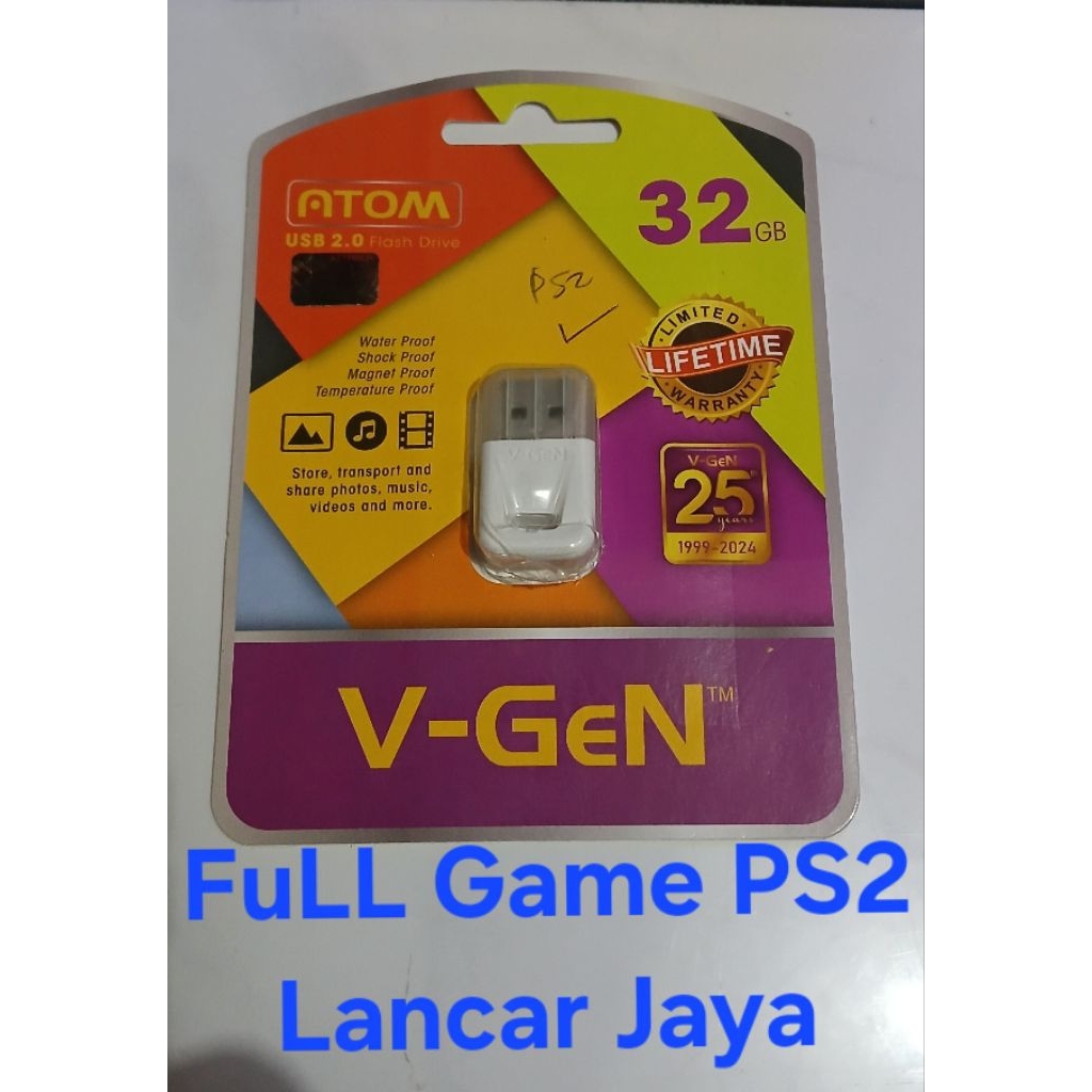 V-Gen flas disk terisi game untuk Ps 2 Flashdisk ps2 full game siap main terjamin mantap flash disk 