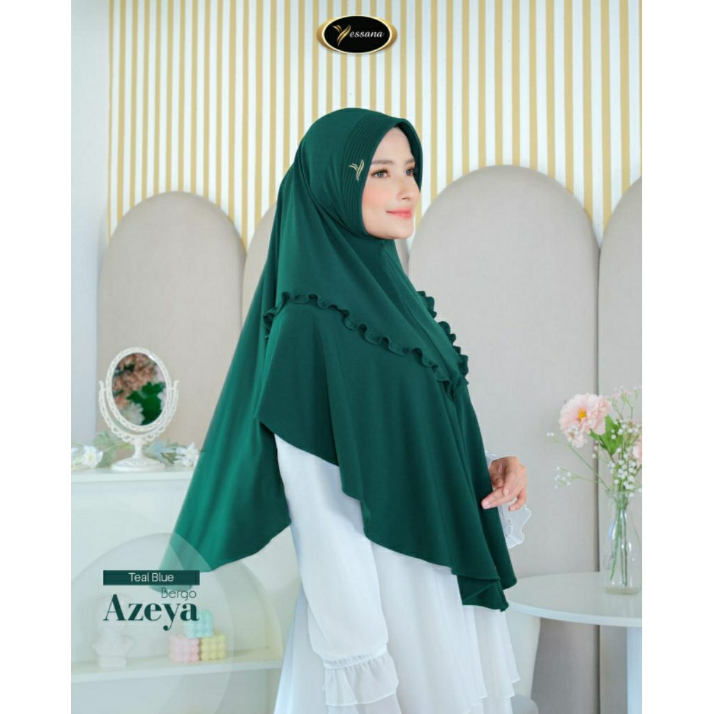 AZEYA BERGO By Yessana  Hijab Jumbo Syari Nyaman Adem Premium Jersey