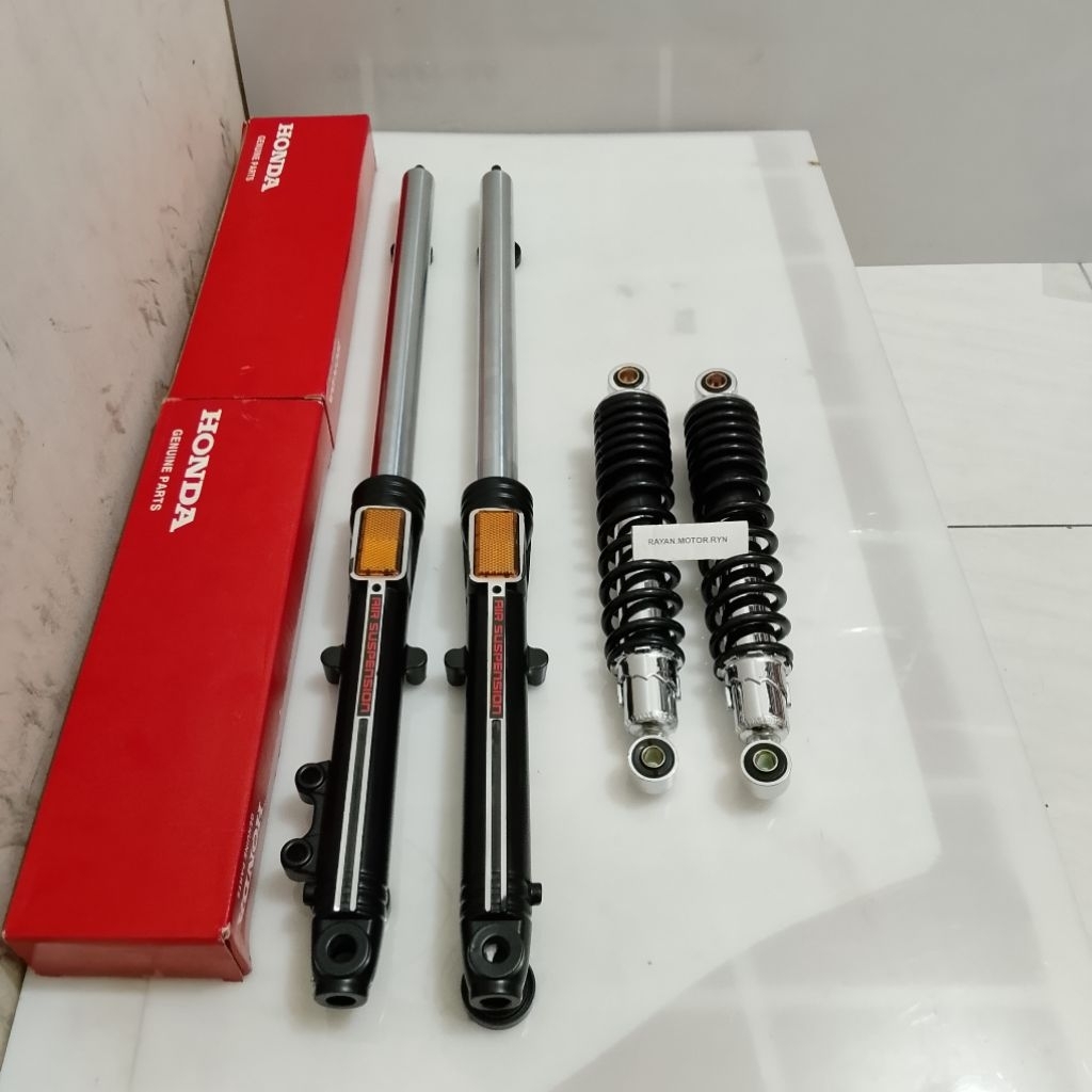 shock depan + belakang GL pro GL max komplit tinggal pasang ORI-KEH