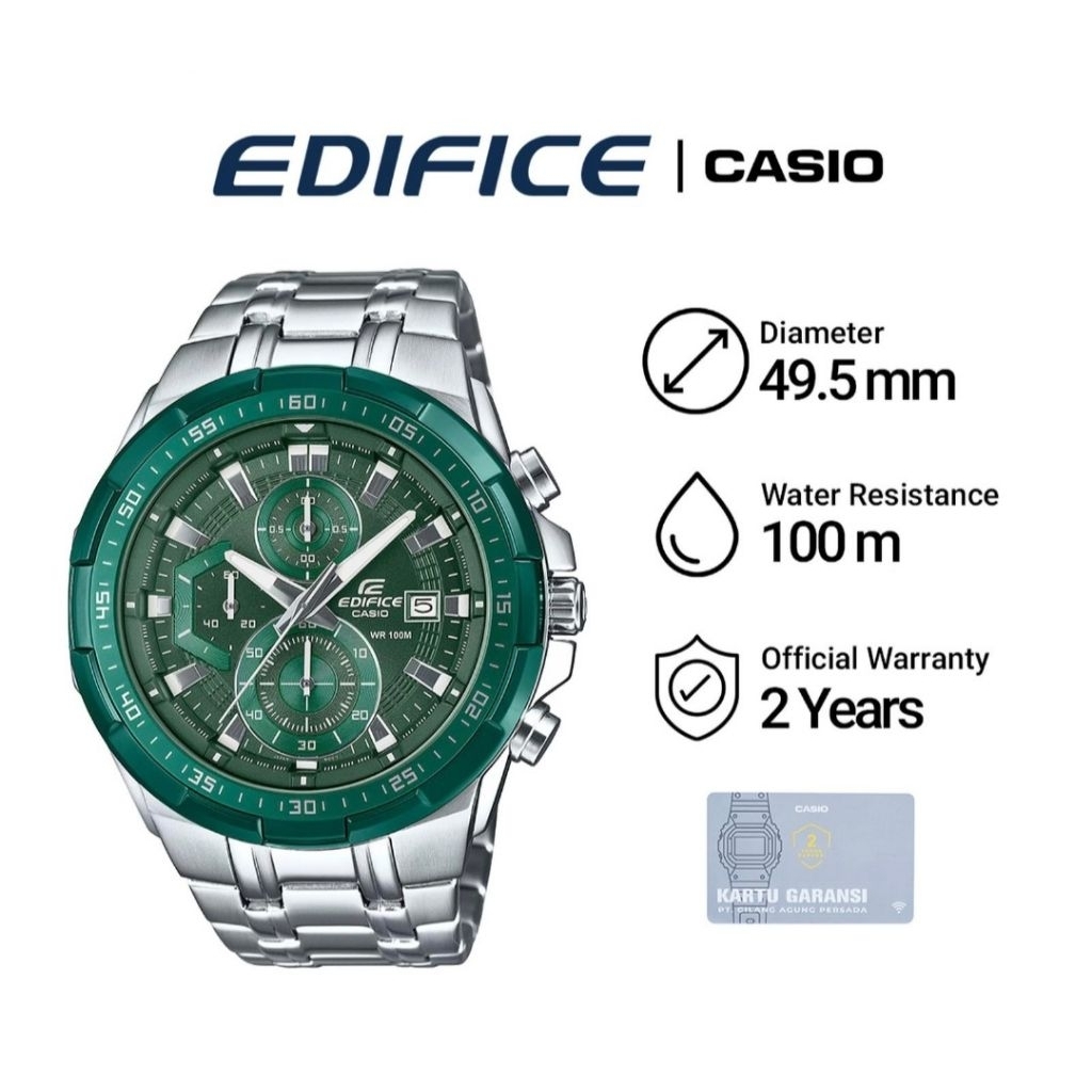 Casio Edifice EFR-539DE-3A / EFR-539DE-3AVUDF Jam Tangan Pria Original
