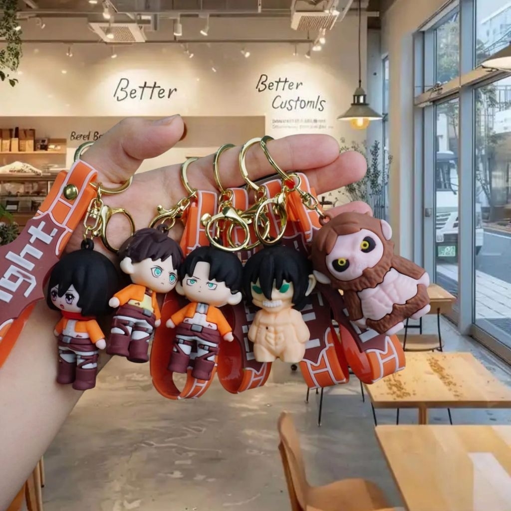 GK02 Gantungan Kunci Anime Attack On Titan Gantungan AOT Keychain Anime