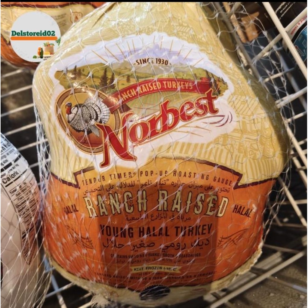 Ayam kalkun muda halal turkey norbest usa whole frozen -+5,5-5,8 Kg