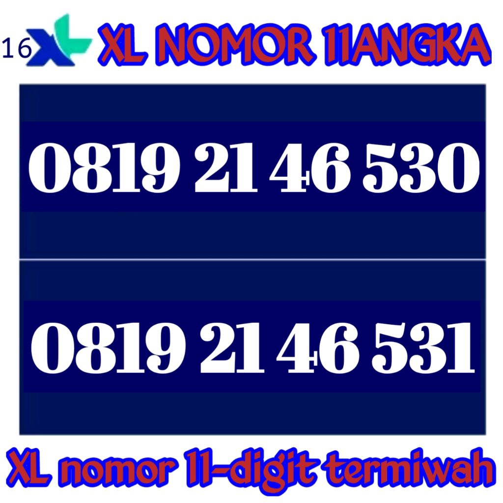 promo perdana XL nomor cantik 11digit(Cek Deskripsi)