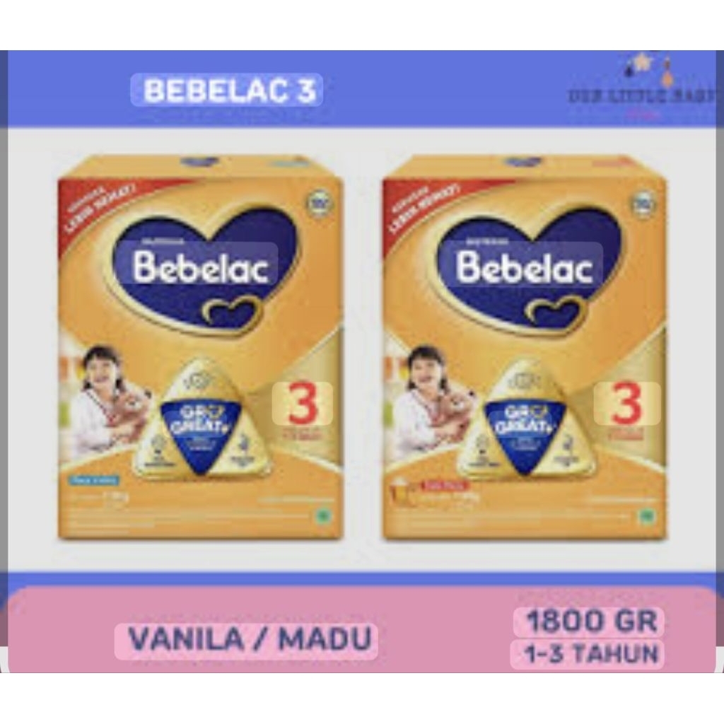 BEBELAC 3 VANILA/BEBELAC 3 MADU 1800GE