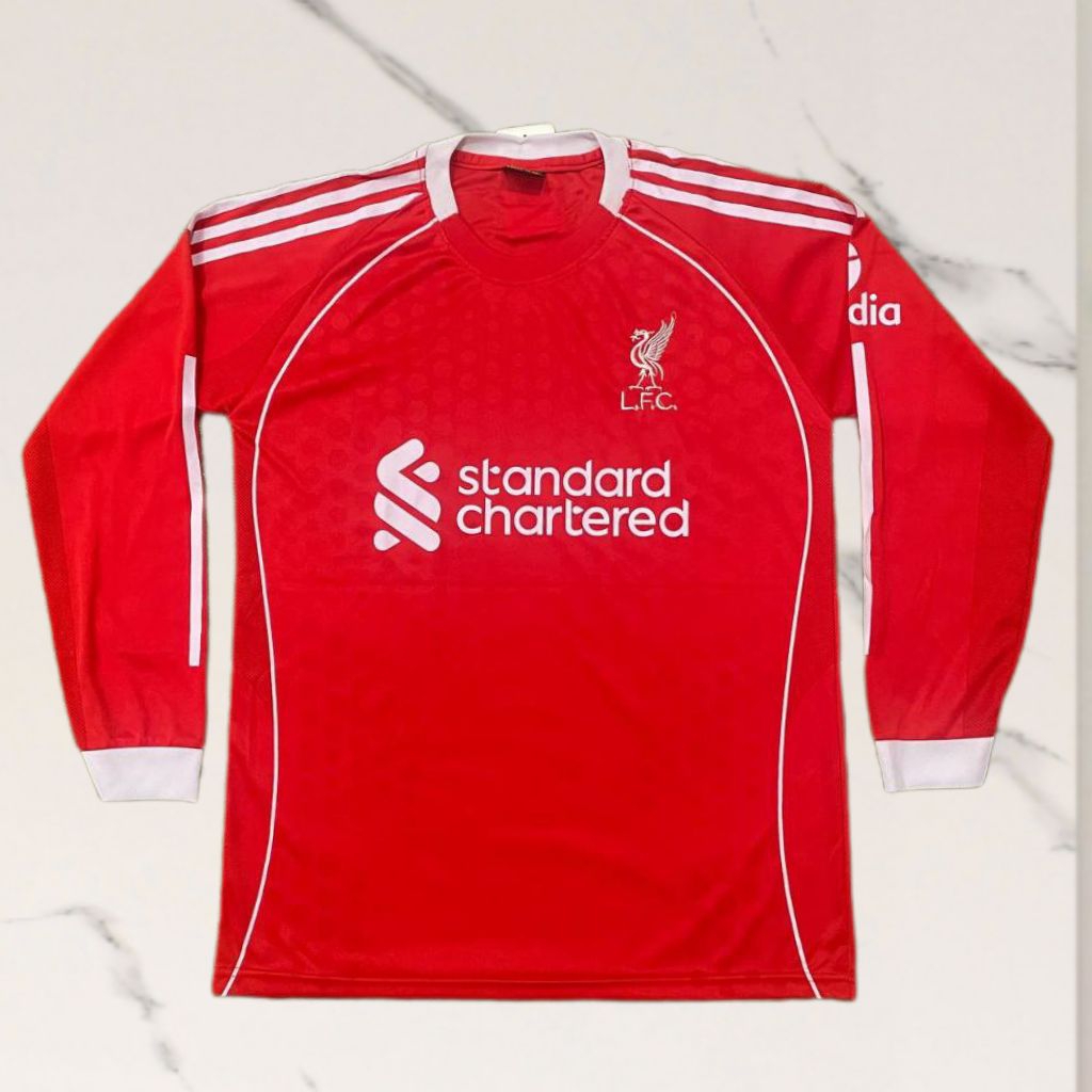 Jersey Bola LS Lokal Lengan Panjang Eropa