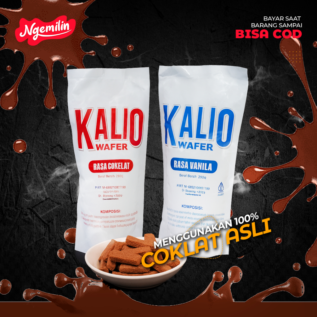 Wafer KALIO / Snack Biskuit Coklat kalio stick/snack rasasusu/camilan cokelat/jajanan murah/camilanR