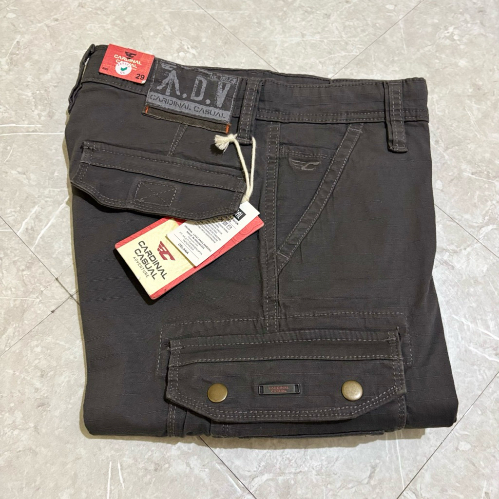 Celana cargo panjang cardinal original EBGBI00087K 04D SLIMFIT MELAR