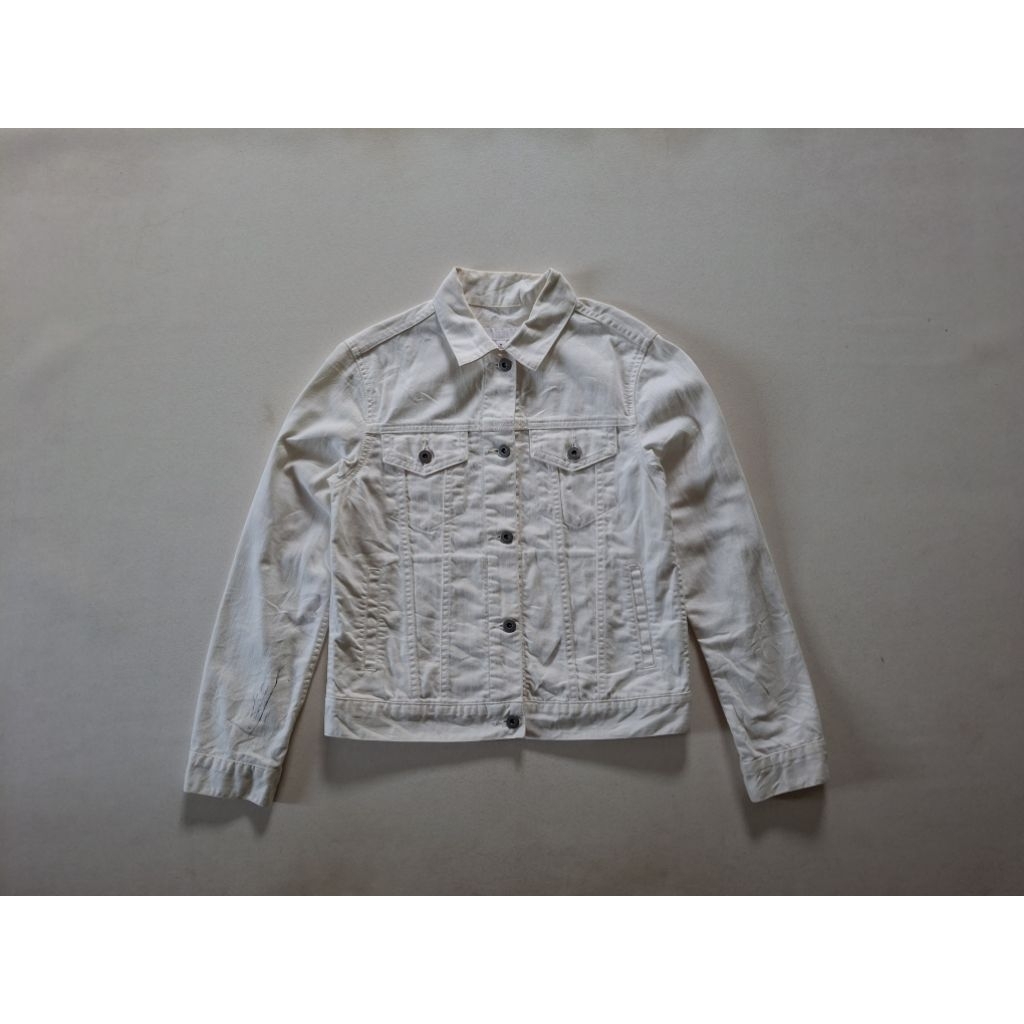 JAKET UNIQLO TRUCKER JEANS DENIM ORIGINAL 100%