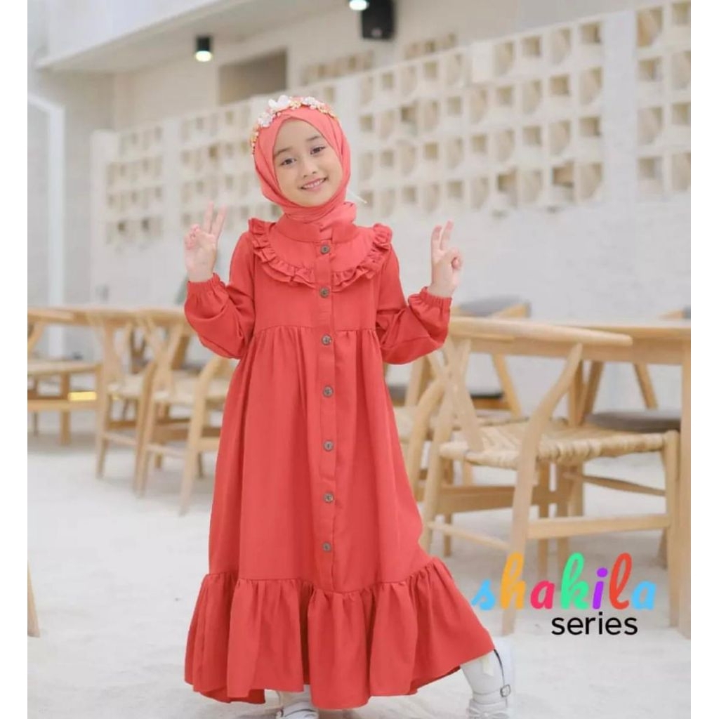 TERKINI GAMIS SHAKILA ANAK // GAMIS SHAKILA MUSLIM// GAMIS MUSLIM ANAK//GAMIS SYAR'i anak//gamis