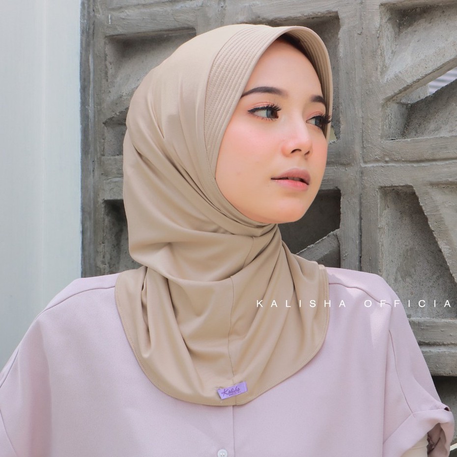 Kerudung Daily Hijab Instan Langsung Pakai Anti Tembem Adiba Hijab Sport Pendek  Hijab Instan Ukuran