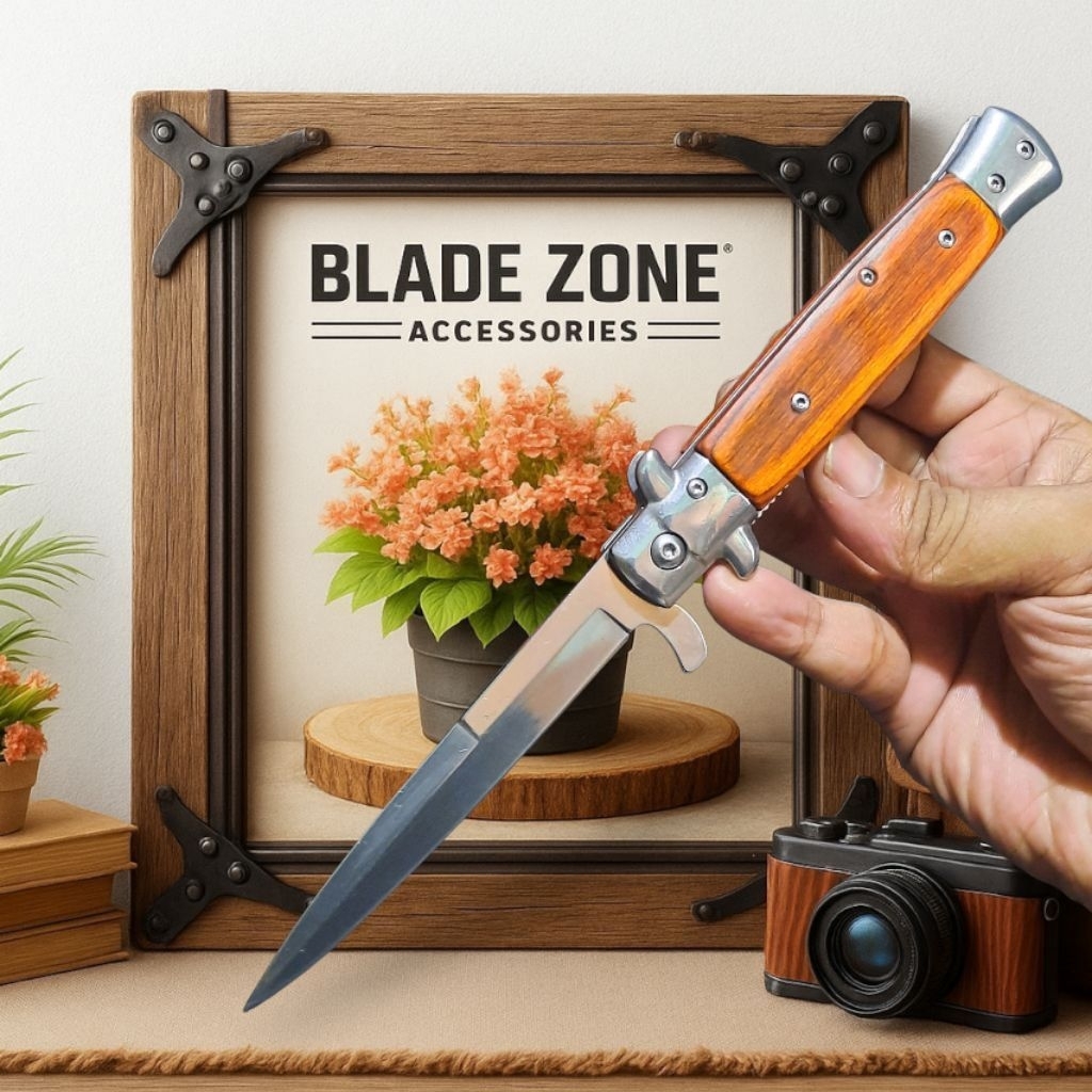 Pisau Survival Lipat Outdoor Italian Classic / Pisau Tactical / Survival Kit