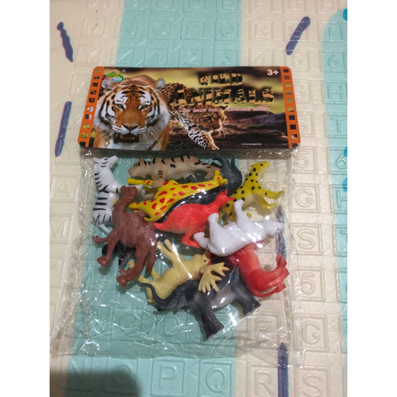 (PAP) MAINAN HEWAN KARET / mainan anak hewan karet binatang set figure wild animal / MAINAN ANAK BIN