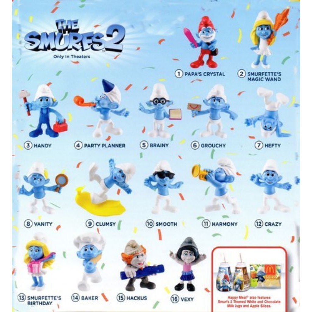 The Smurfs 2 McDonald Happy Meal Figure Smurf Smurfette