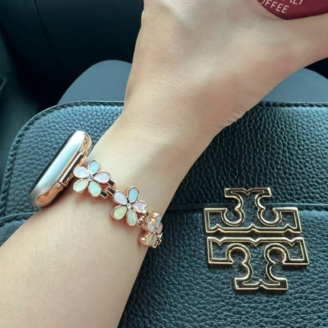 [READY] Strap Apple Xiaomi Mi Band Pro 8 9 10 Huawei Watch Fit 4 3 Pro 4 18mm 22mm 24mm gelang bunga