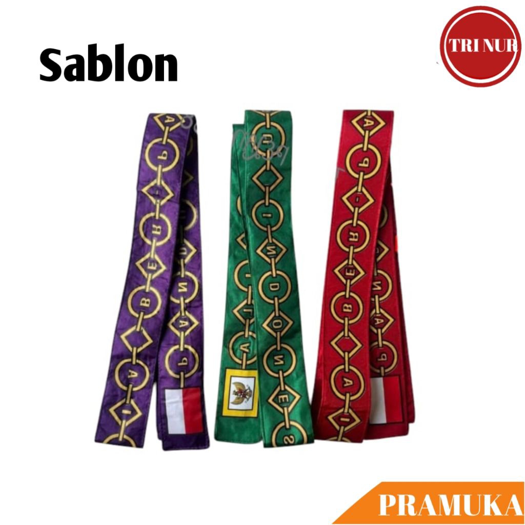 Kendit Paskibraka Sablon / Selendang Paskibra / Sabuk Kendit Paskibra / Selempang Paskibra