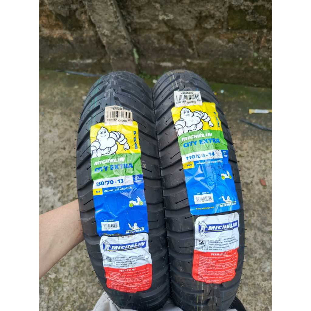 SEPASANG BAN MOTOR ADV 160 MICHELIN CITY EXTRA DEPAN BELAKANG TUBELESS PCX 160