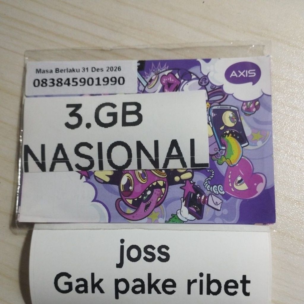 axis 3gb nasional