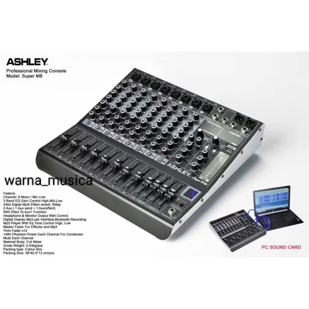 mixer ashley super m8 mixer ashley 8chanel
