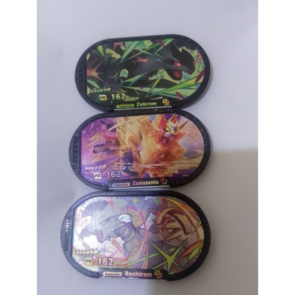 Limited Pokemon Mezastar Legend (Bintang 6) Zekrom / Zamazenta / Reshiram