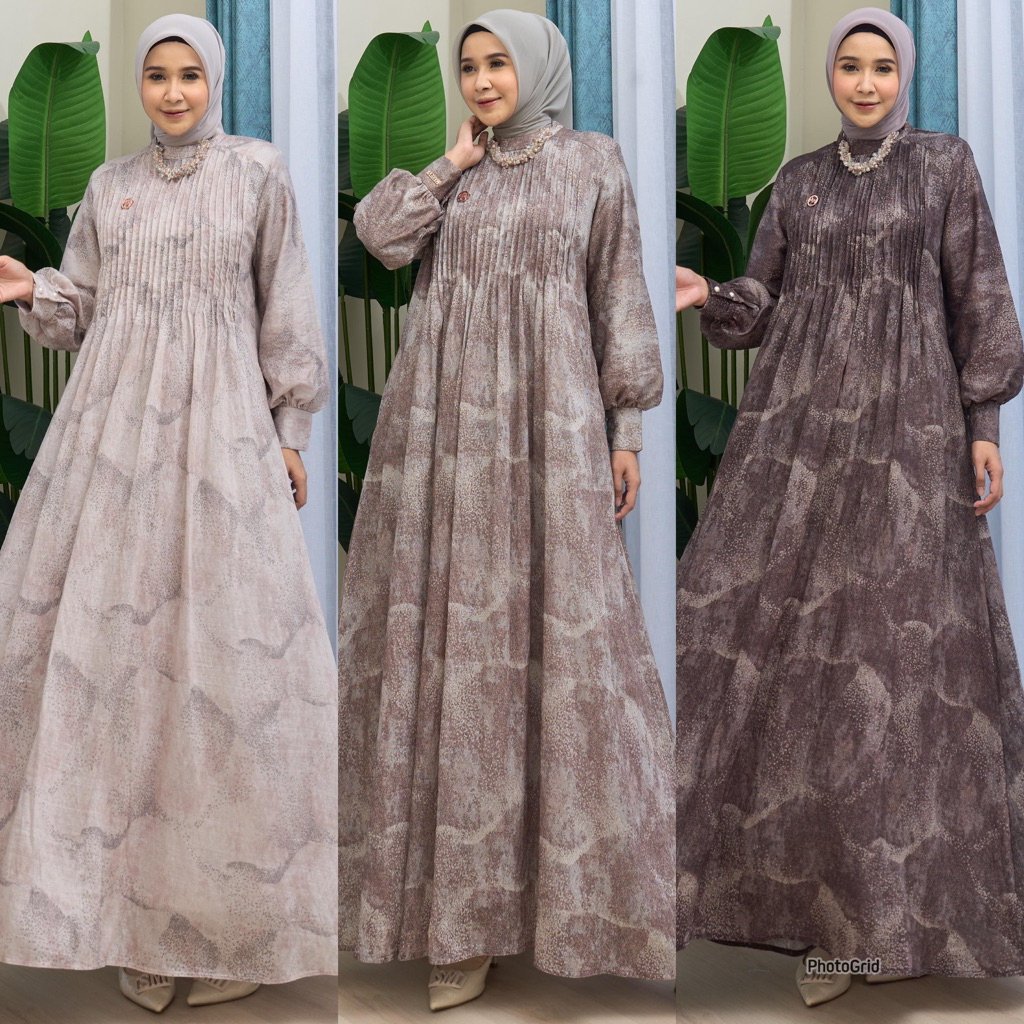 LIANA DRESS BY MAREVI/gamis STANDAR JUMBO/gamis mewah premium/bisa cod