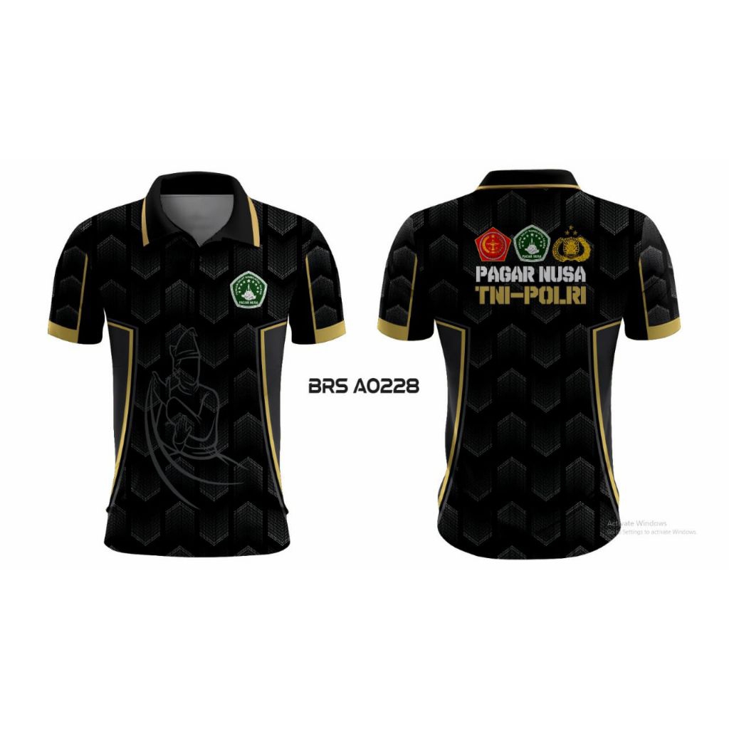 KAOS JERSEY TNI POLRI PAGAR NUSA FULL PRINTING KUALITAS PREMIUM