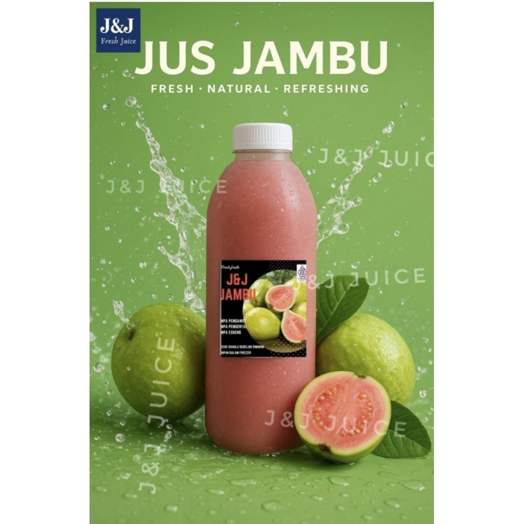 Jus Jambu 1 liter J&J jus buah jambu