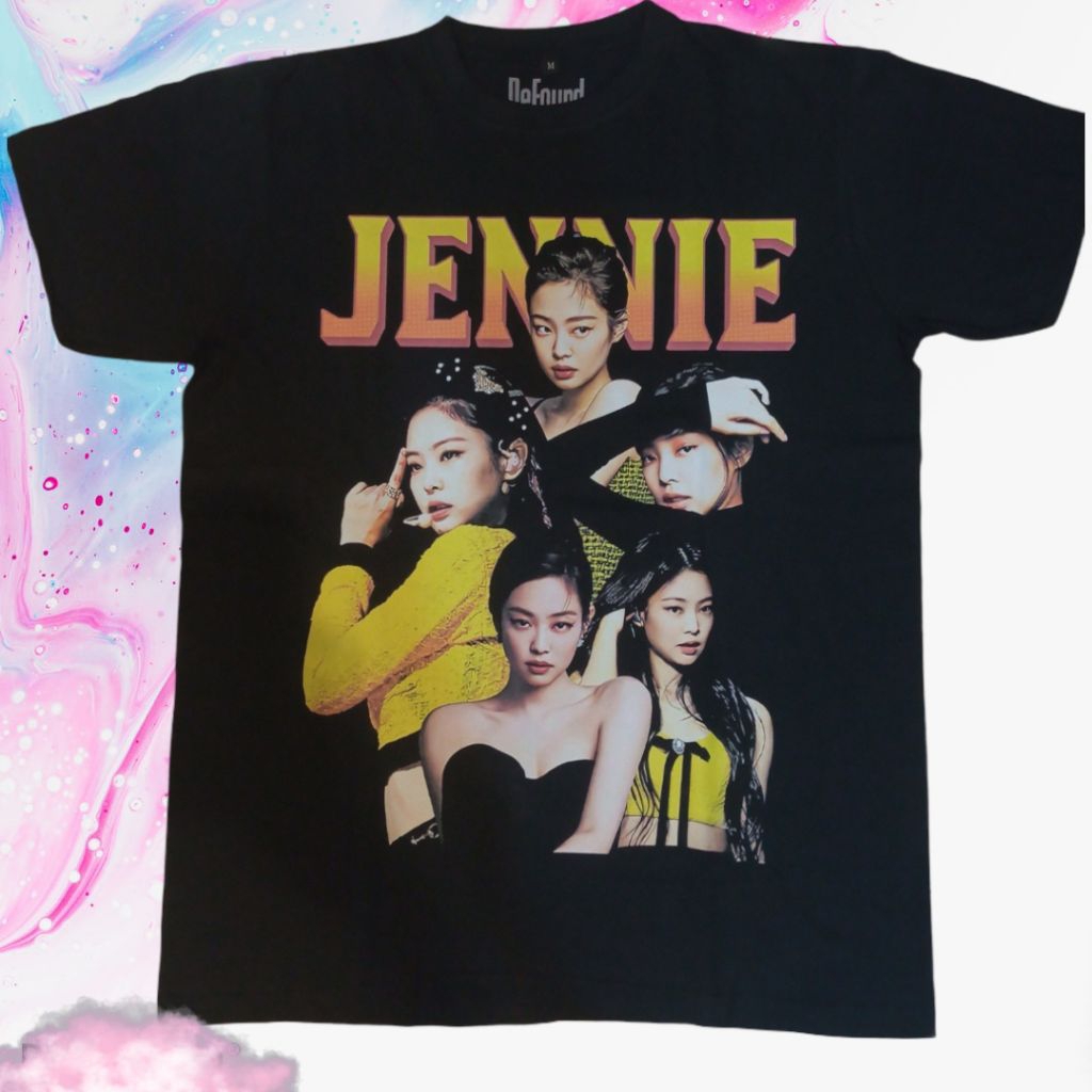 Jennie BlackPink K-Pop Idol T-shirt/Kaos BlackPink Jennie Kim Unisex