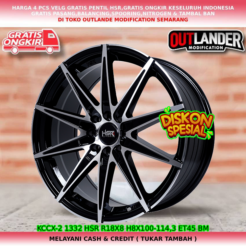 Velg ring18 velg mobil Brio| City| Freed| Jazz| Mobilio| Satya| Civic VTI| dll hsr kccx R18