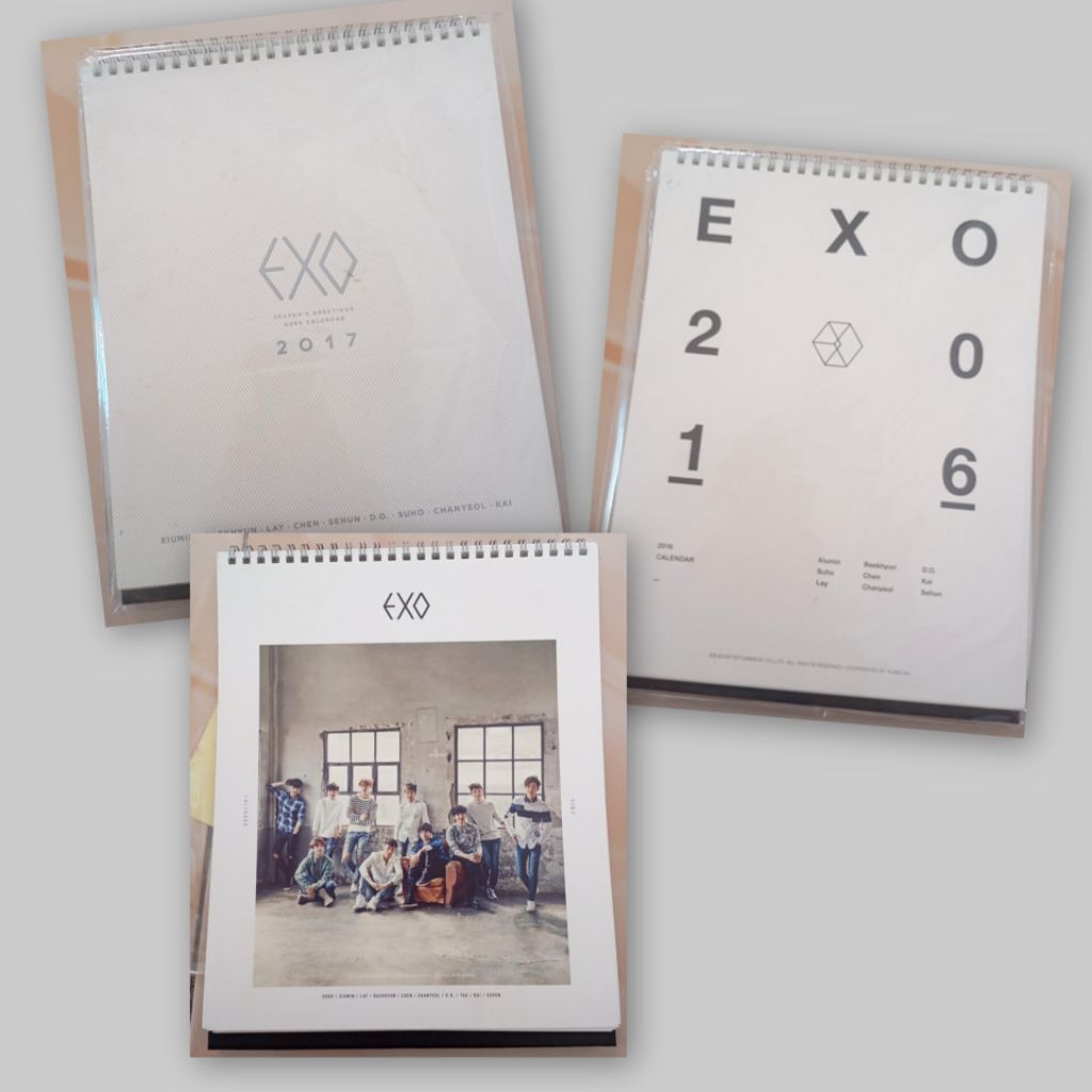 [CLEARANCE SALE] EXO SEASON GREETINGS DESK CALENDAR 2015 2016 2017