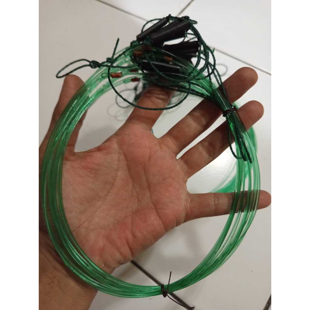 2 IKAT RACIK BIAWAK 5 METER 32 MATA SENAR LEBIH TEBAL LOBANG LEBIH BESAR TALI JERAT BAYAWAK GARANGAN