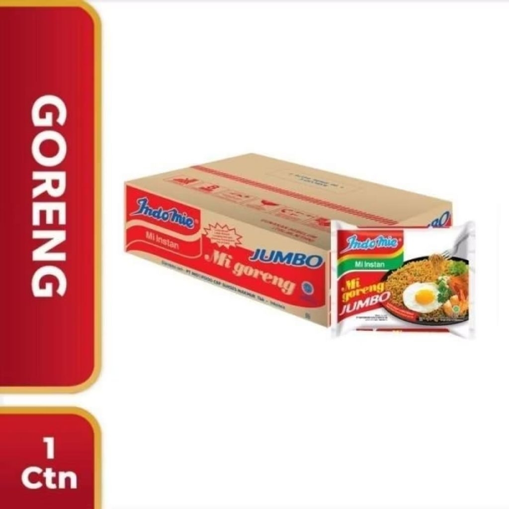 indomie goreng jumbo 1 dus isi 24 pcs
